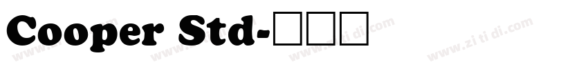 Cooper Std字体转换
